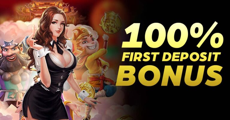 100% first deposit bonus